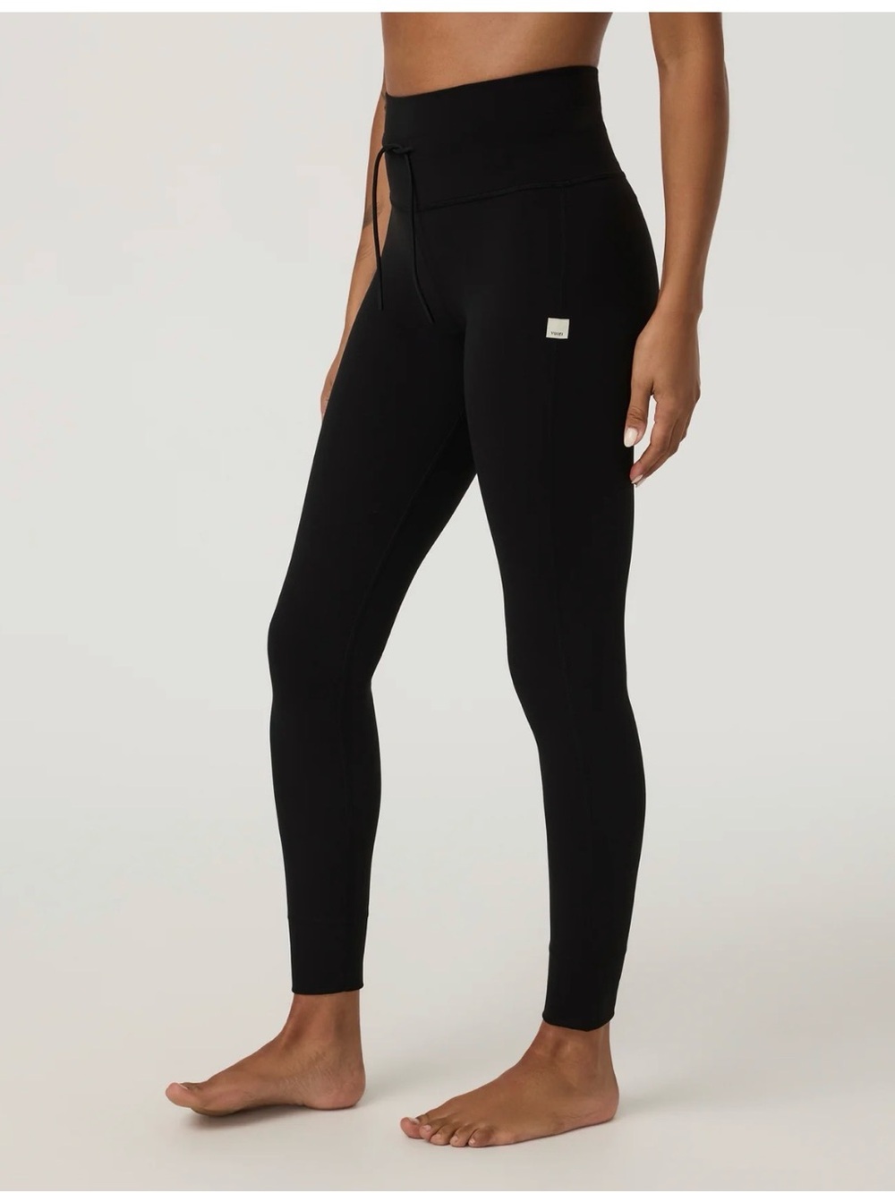 Vuori Daily Legging | High-Waist Drawstring Side Pockets Black S